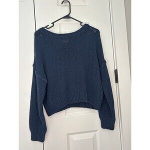 Cotton On Blue Crew Knit Sweater Size Small S
